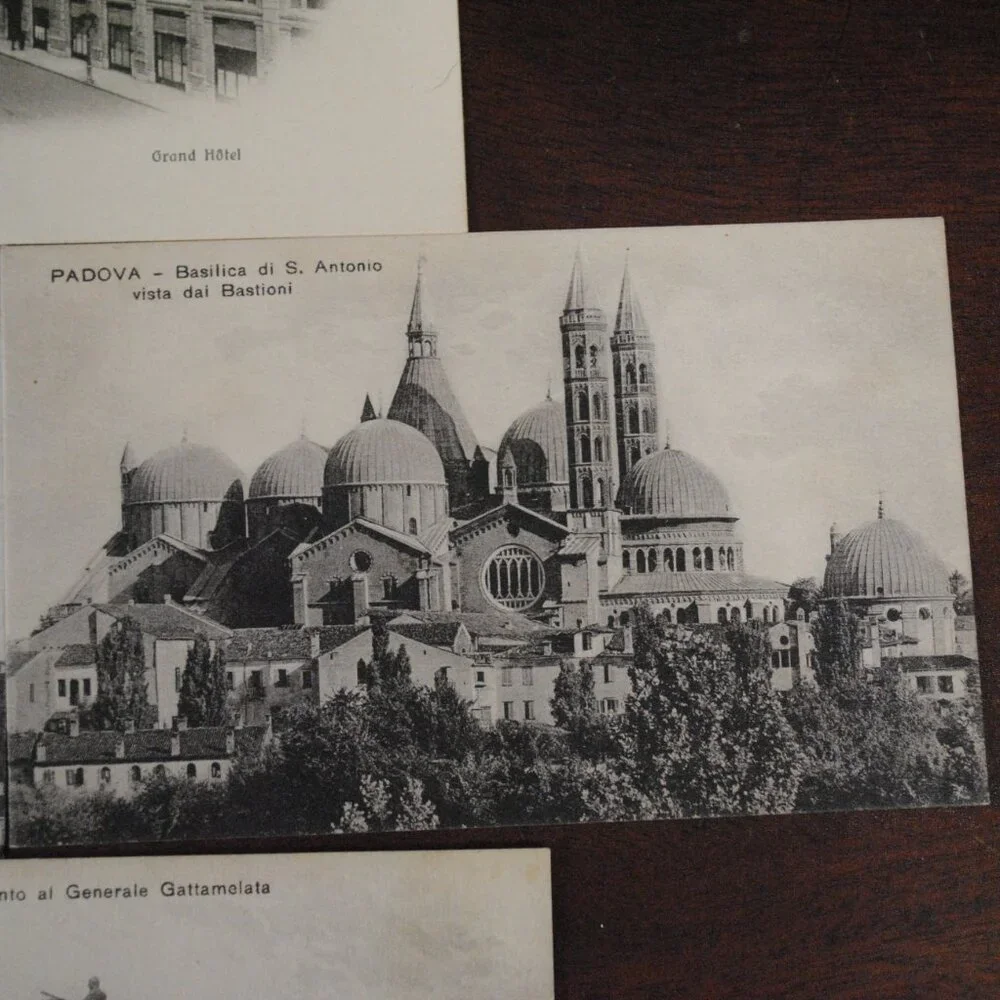 Lot of 7 Antique/Vintage 1910s-1930s Padova, Italy Unused Scenic Postcards Craft